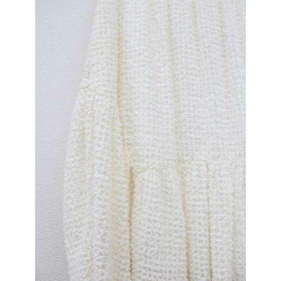 Honey mi Honey(ハニーミーハニー)の【春物 新入荷】■Honey mi Honey/ハニーミーハニー■2022年製/Chiffon fringe long skirt/ロングスカート/ロング丈 ホワイト/白 レディース F【中古】春夏 714042 レディースのスカート(その他)の商品写真