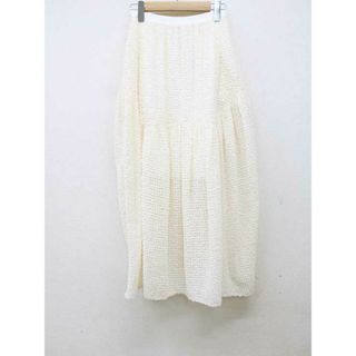 ハニーミーハニー(Honey mi Honey)の【春物 新入荷】■Honey mi Honey/ハニーミーハニー■2022年製/Chiffon fringe long skirt/ロングスカート/ロング丈 ホワイト/白 レディース F【中古】春夏 714042(その他)