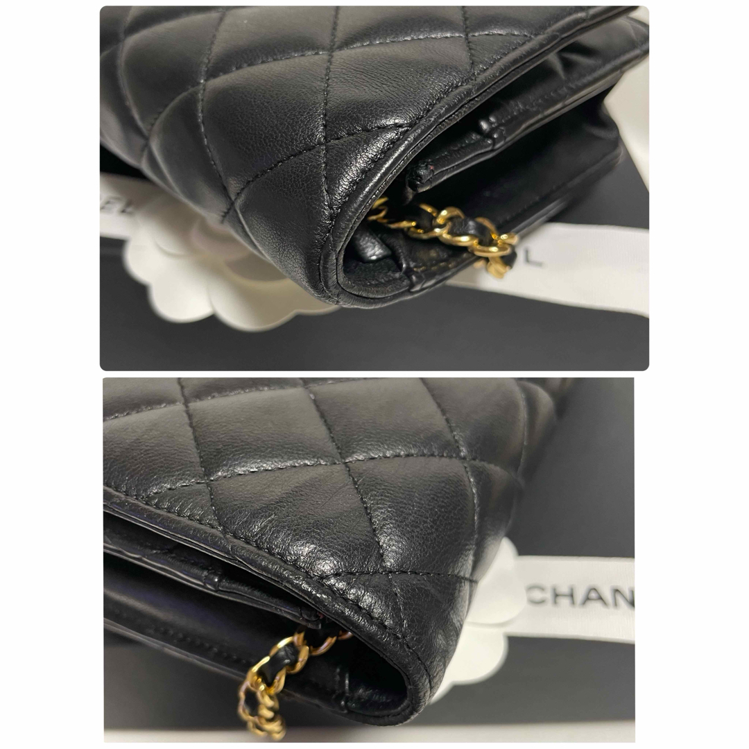 CHANEL(シャネル)のCHANEL ✨人気✨　定番　チェーンウォレット　マトラッセ　ラムスキン  財布 レディースのバッグ(ショルダーバッグ)の商品写真