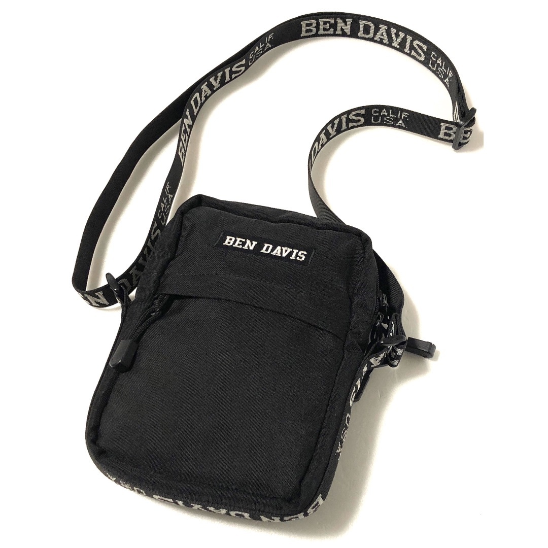 BEN DAVIS(ベンデイビス)のBEN DAVIS ベンデイビス 2405016 ショルダーバッグ ブラック　黒 メンズのバッグ(ショルダーバッグ)の商品写真
