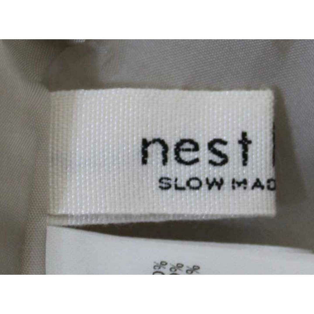 nest Robe(ネストローブ)の【夏物 新入荷】☆nest Robe/ネストローブ☆リネンウールコクーンワイドパンツ/ロングパンツ/長ズボン/ポケット/カジュアル/無地 アイボリー レディース F【中古】春夏 034042 レディースのパンツ(その他)の商品写真