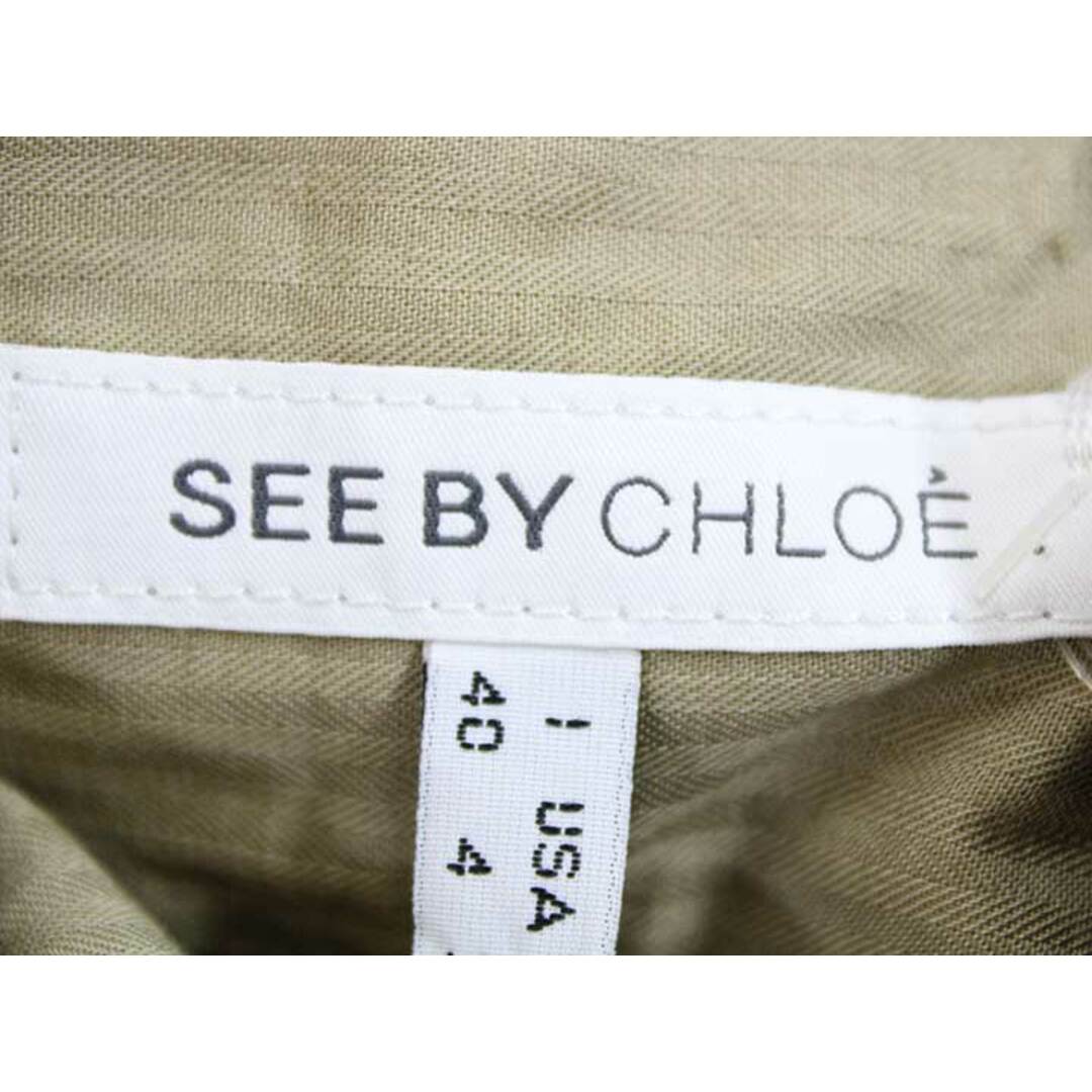 SEE BY CHLOE(シーバイクロエ)の【新入荷】‡SEE BY CHLOE/シーバイクロエ‡オールインワン/ノースリーブ/オーバーオール/マキシ丈 ベージュ レディース I40【中古】 春夏秋冬 624042 レディースのパンツ(オールインワン)の商品写真