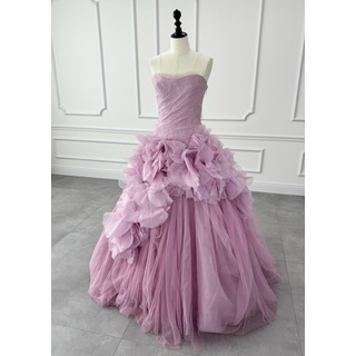 ヴェラウォン VERA WANG BRIDE Hayley ヘイリー プリンセスライン ウェディングドレス ピンク チュール(ウェディングドレス)