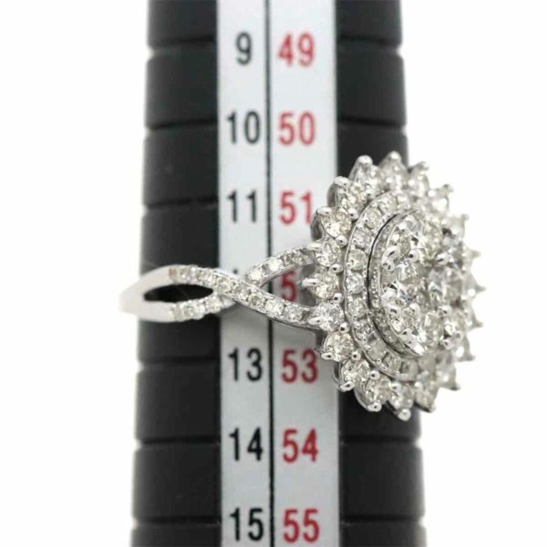 リング 12号 ダイヤ 1.20ct K18 WG ホワイトゴールド 750 指輪 VLP 90229963 レディースのアクセサリー(リング(指輪))の商品写真