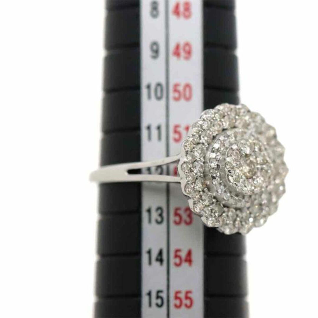 リング 12号 ダイヤ 0.75ct K18 WG ホワイトゴールド 750 指輪 VLP 90229964 レディースのアクセサリー(リング(指輪))の商品写真