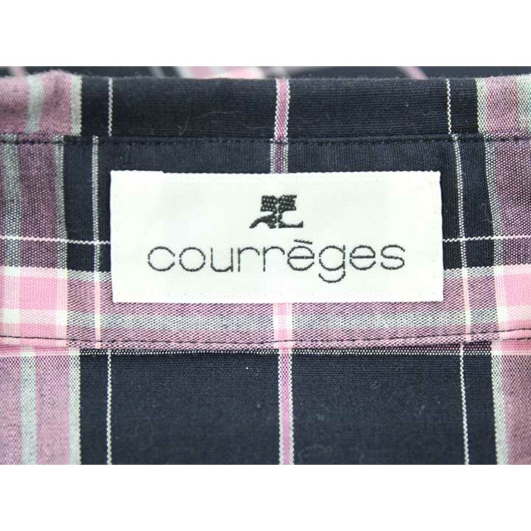 CLAYGE（Tada）(クレージュ)の【夏物 新入荷】‡courreges/クレージュ‡チェック柄セットアップスカート/ノースリーブ/膝丈 ネイビー/紺×ピンク レディース 9R【中古】夏 524042 レディースのレディース その他(その他)の商品写真