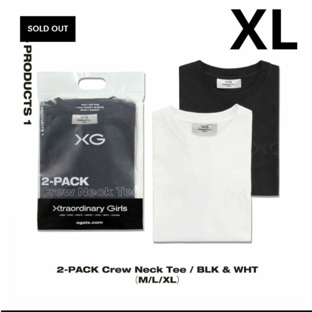 xg(エックスジー)の新品　XG　Tシャツ　XL　公式グッズ エンタメ/ホビーのタレントグッズ(アイドルグッズ)の商品写真