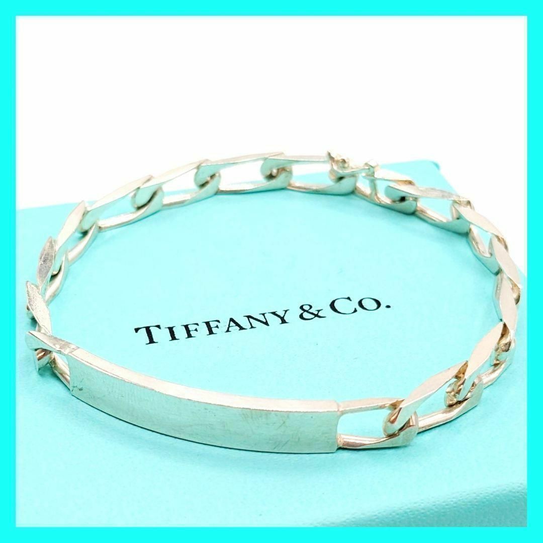 Tiffany & Co.(ティファニー)のティファニー ID プレート 喜平 チェーン シルバー ブレスレット フィガロ メンズのアクセサリー(ブレスレット)の商品写真