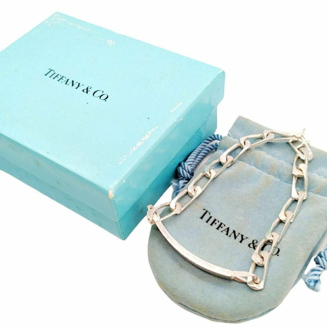 Tiffany & Co.(ティファニー)のティファニー ID プレート 喜平 チェーン シルバー ブレスレット フィガロ メンズのアクセサリー(ブレスレット)の商品写真