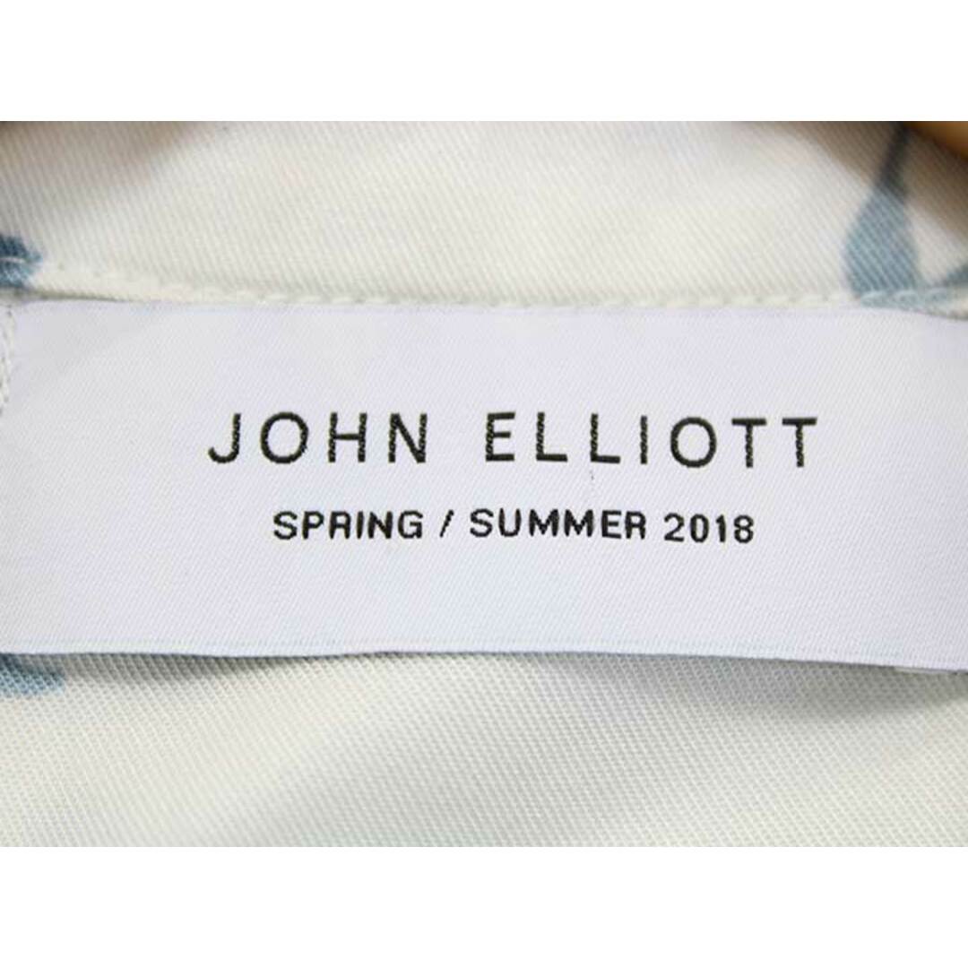 JOHN ELLIOTT+CO(ジョンエリオット)の【夏物 新入荷】‡JOHN ELLIOTT/ジョンエリオット‡BOWLING SHRTS/ボーリングシャツ/半袖  ホワイト×ブルー/白×青 メンズ 1【中古】夏春 924042 メンズのトップス(シャツ)の商品写真