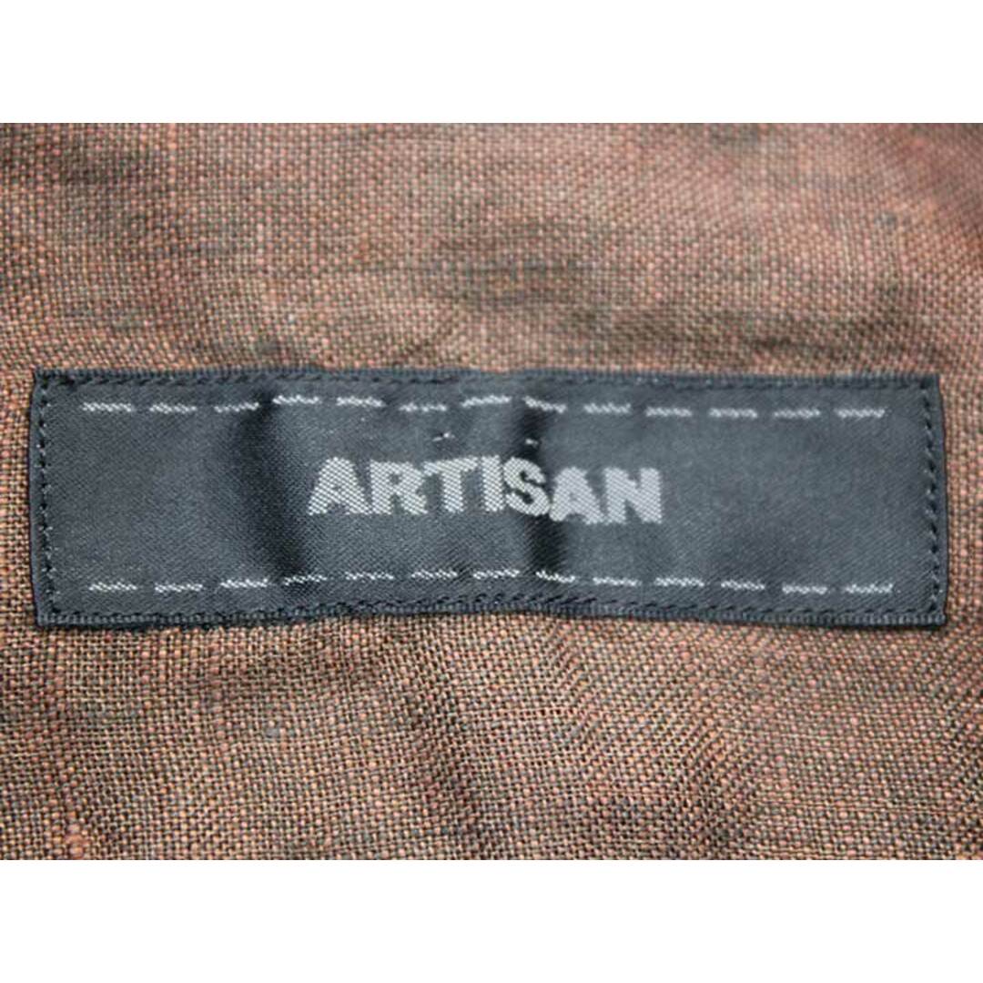 ARTISAN(アルティザン)の【夏物 新入荷】‡ARTISAN/アルティザン‡リネンシャツ/長袖  ブラウン/茶 メンズ S【中古】夏春 924042 メンズのトップス(シャツ)の商品写真