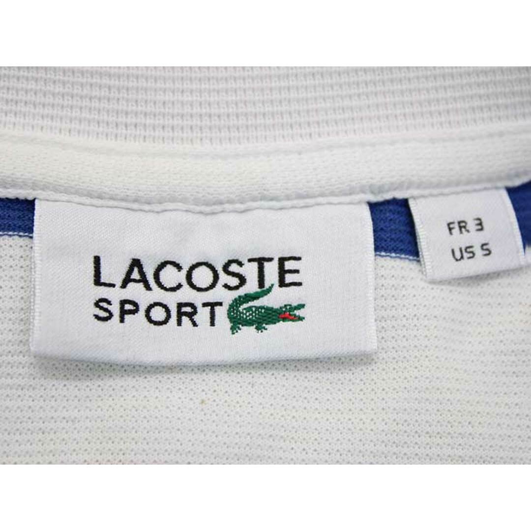 LACOSTE(ラコステ)の【夏物 新入荷】‡LACOSTE/ラコステ‡ボーダーポロシャツ/半袖  ブルー×ホワイト/青×白 メンズ S【中古】 夏 924042 メンズのトップス(ポロシャツ)の商品写真