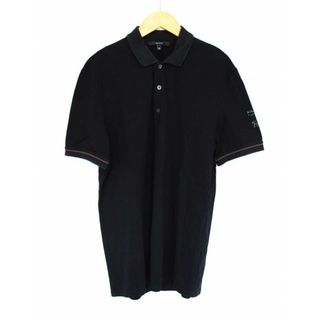 【春夏物 新入荷】●GUCCI/グッチ●ポロシャツ/半袖 ブラック/黒 メンズ XL 【中古】春夏 034042