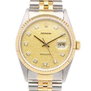 ロレックス(ROLEX)のロレックス デイトジャスト オイスターパーペチュアル 腕時計 時計 ステンレススチール 16233G 自動巻き メンズ 1年保証 ROLEX  中古(腕時計(アナログ))