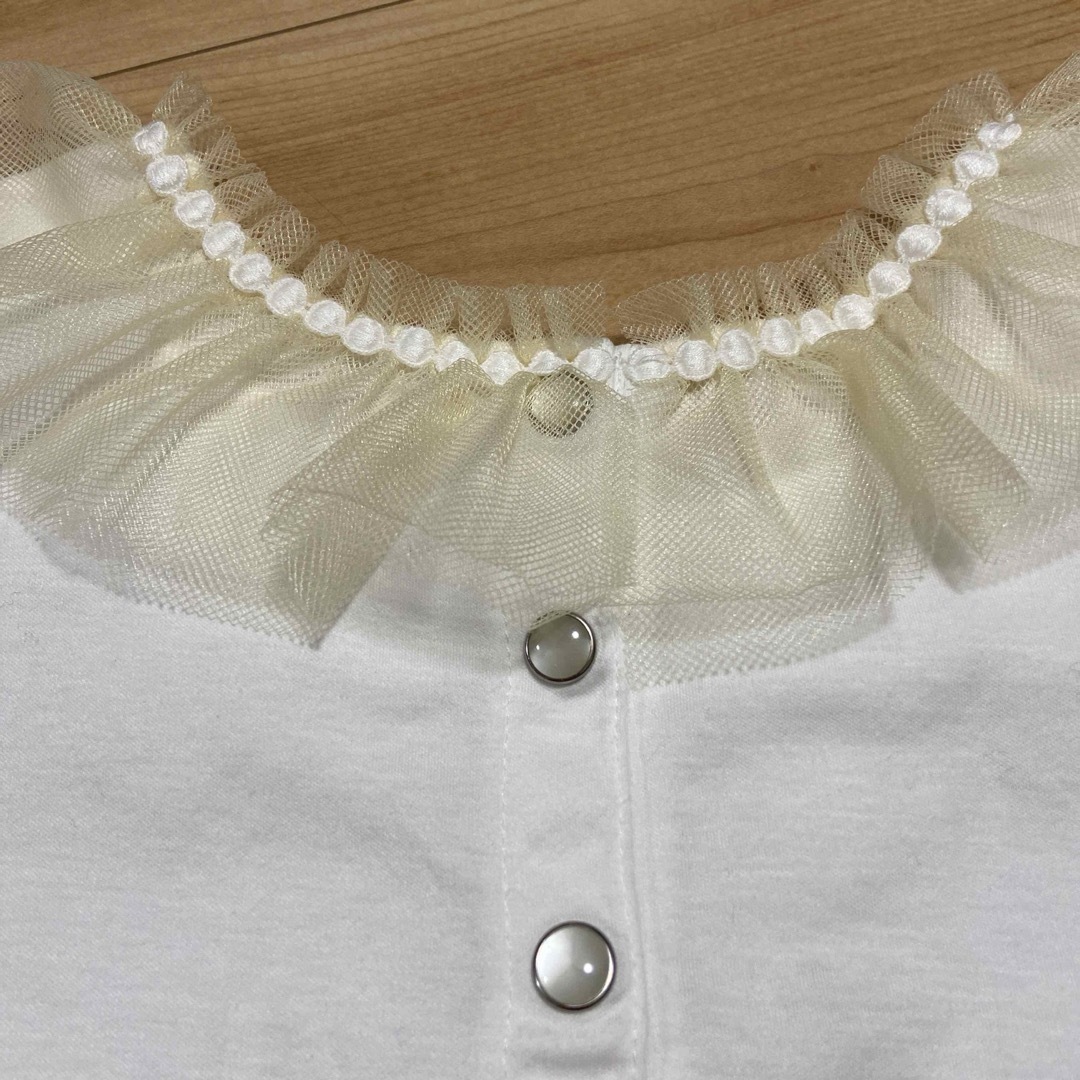 Shirley Temple(シャーリーテンプル)のシャーリーテンプル　フリル襟　Tシャツ　160 キッズ/ベビー/マタニティのキッズ服女の子用(90cm~)(Tシャツ/カットソー)の商品写真