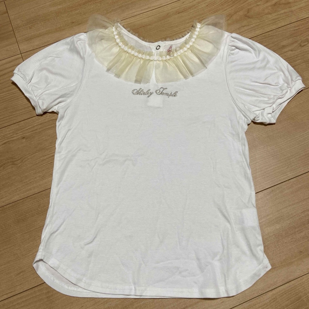 Shirley Temple(シャーリーテンプル)のシャーリーテンプル　フリル襟　Tシャツ　160 キッズ/ベビー/マタニティのキッズ服女の子用(90cm~)(Tシャツ/カットソー)の商品写真