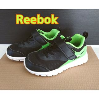 リーボック(Reebok)のリーボック　キッズスニーカー　ベビースニーカー　15cm　黒 × グリーン(スニーカー)