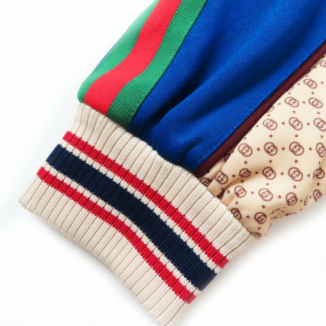 Gucci(グッチ)の極美品◎GUCCI グッチ 655196 インターロッキングG プリントジャージージャケット マルチ M イタリア製 正規品 レディース レディースのジャケット/アウター(ブルゾン)の商品写真