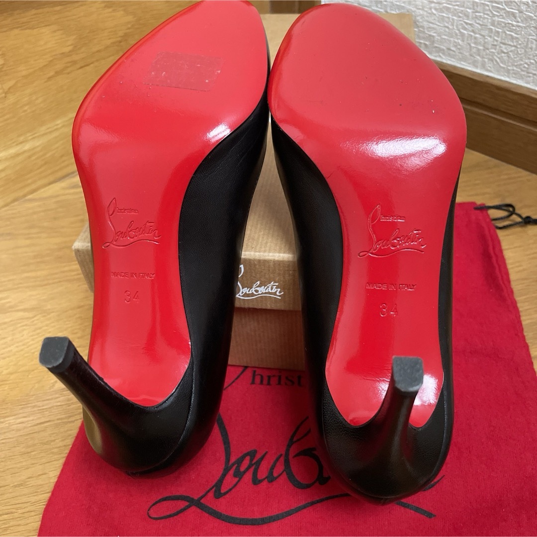 Christian Louboutin(クリスチャンルブタン)の[超美品]一度だけ使用 クリスチャンルブタン Louboutin黒ハイヒール レディースの靴/シューズ(ハイヒール/パンプス)の商品写真