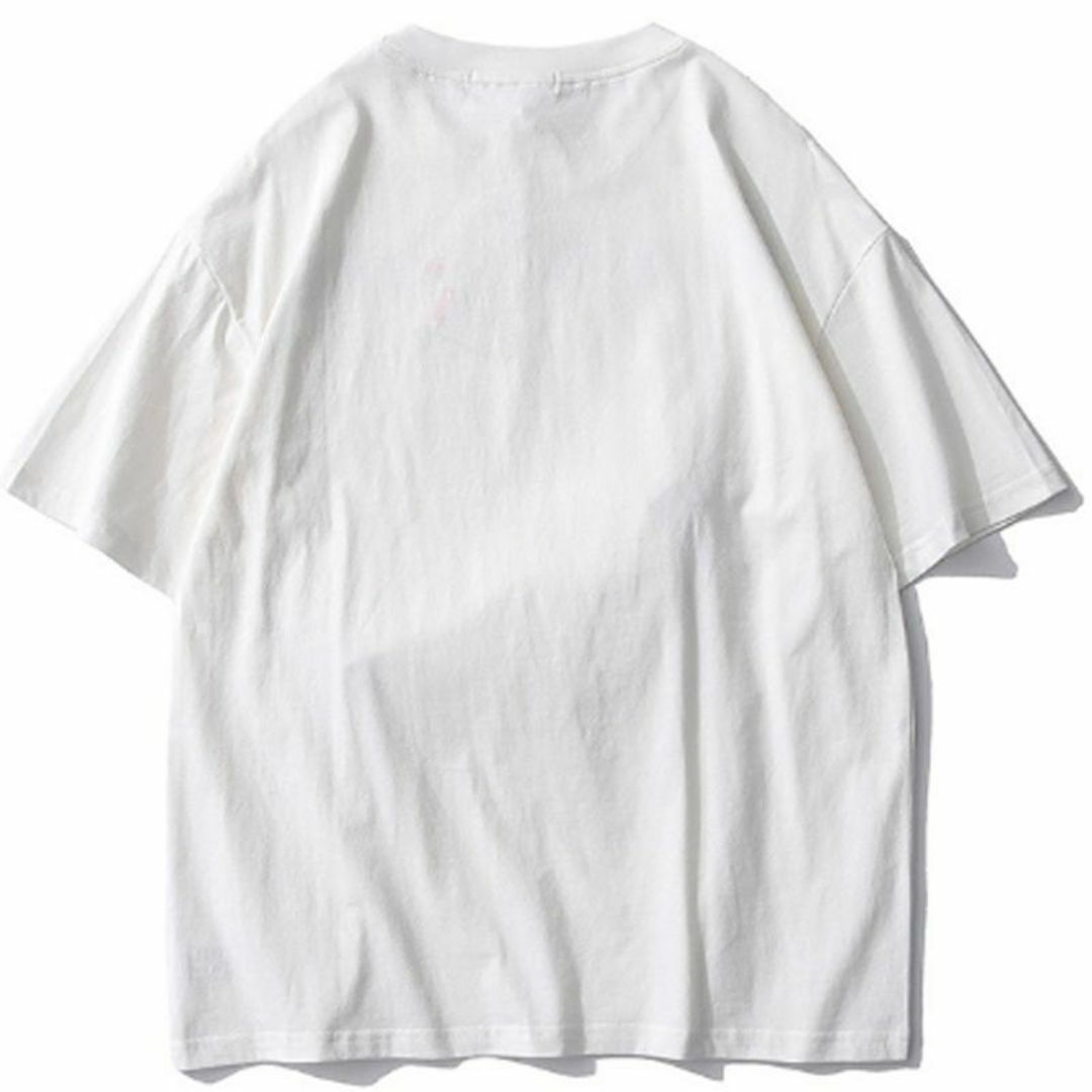 Lサイズ くま Tシャツ ポケット クマ ポーチ 付き 白 ミニ財布  おもしろ レディースのトップス(Tシャツ(半袖/袖なし))の商品写真