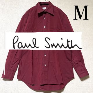 ポールスミス(Paul Smith)のPaul Smith ポールスミス　コットンシャツ　サイズM  ボルドー(シャツ)