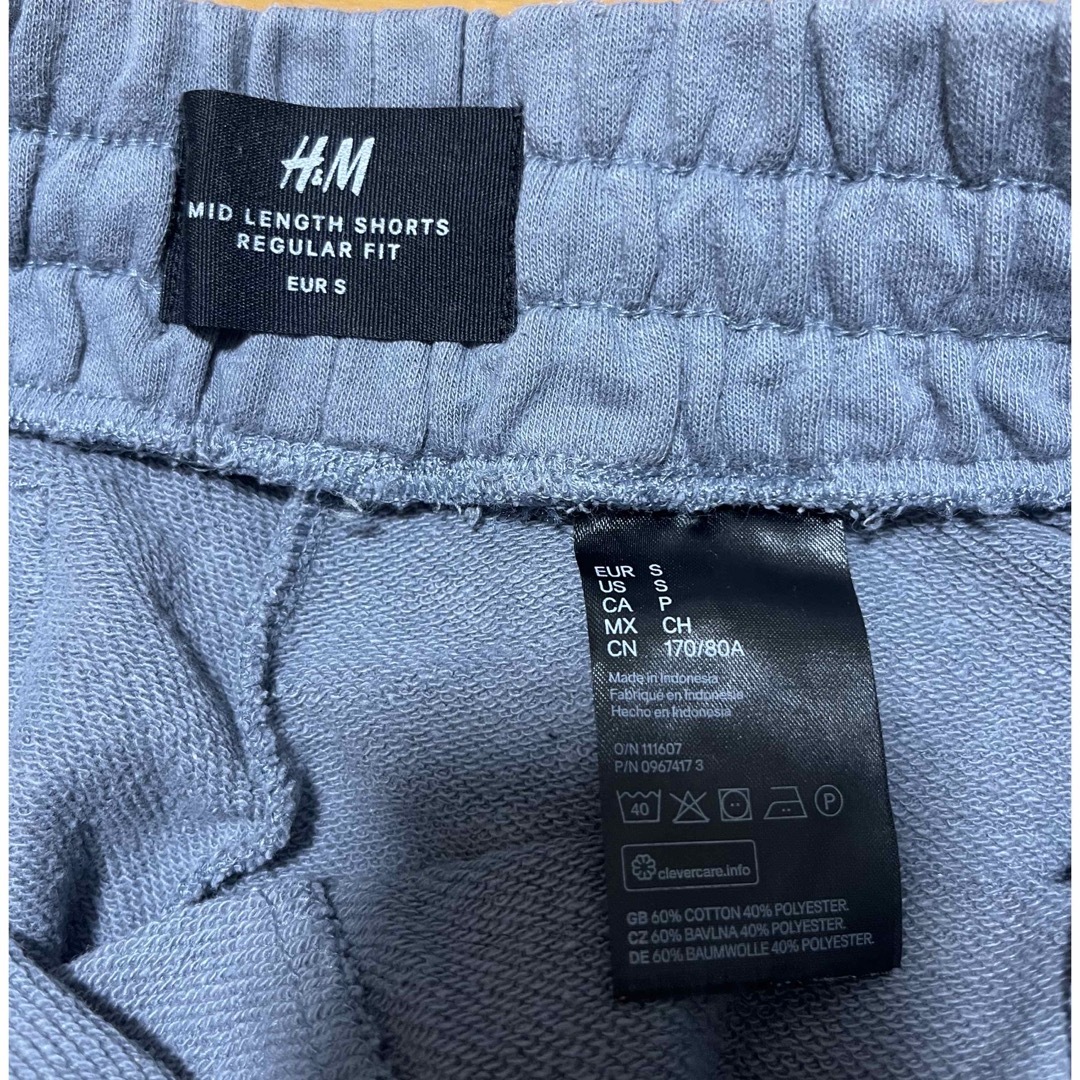 H&M(エイチアンドエム)のH&M ハーフパンツ　カットオフ　S ブルー メンズのパンツ(ショートパンツ)の商品写真