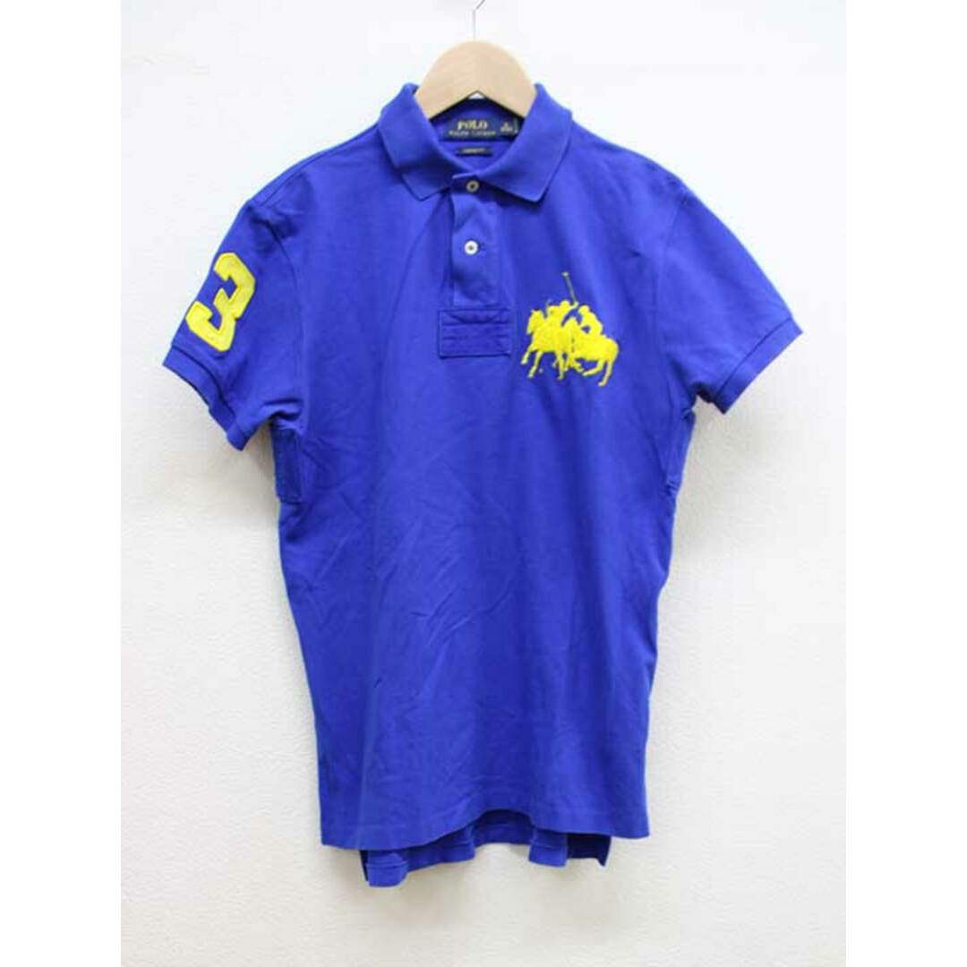 POLO RALPH LAUREN(ポロラルフローレン)の【春物 新入荷】■POLO RALPH LAUREN/ポロ ラルフ ローレン■ポロシャツ/半袖 ブルー/青 メンズ S【中古】春夏 424042 メンズのトップス(ポロシャツ)の商品写真