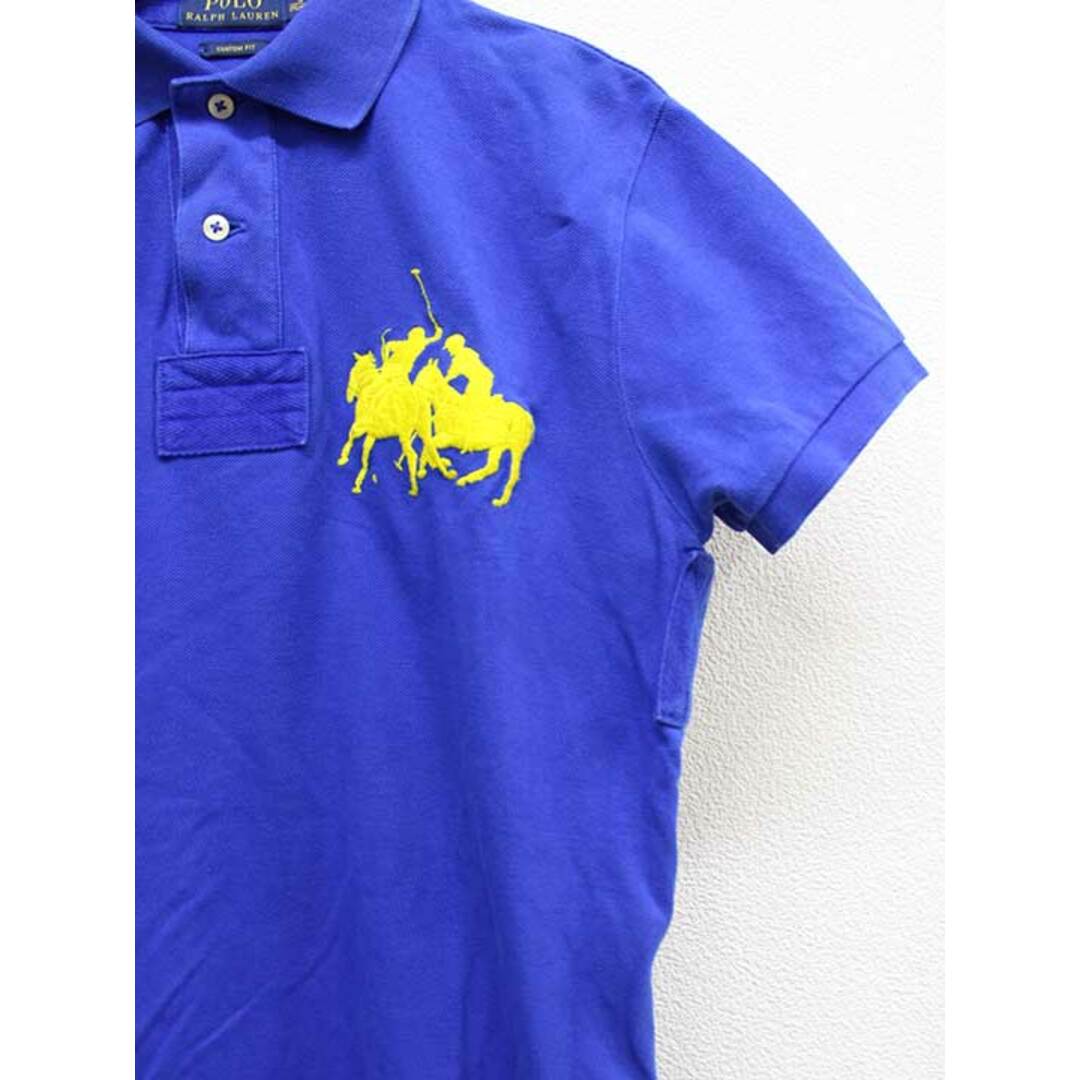 POLO RALPH LAUREN(ポロラルフローレン)の【春物 新入荷】■POLO RALPH LAUREN/ポロ ラルフ ローレン■ポロシャツ/半袖 ブルー/青 メンズ S【中古】春夏 424042 メンズのトップス(ポロシャツ)の商品写真