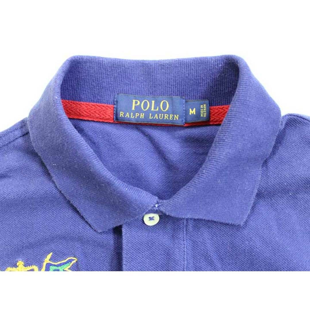 POLO RALPH LAUREN(ポロラルフローレン)の【夏物 新入荷】■POLO RALPH LAUREN/ポロ ラルフ ローレン■ビックポニーポロシャツ/半袖 ブルー/青 メンズ M【中古】夏 424042 メンズのトップス(ポロシャツ)の商品写真