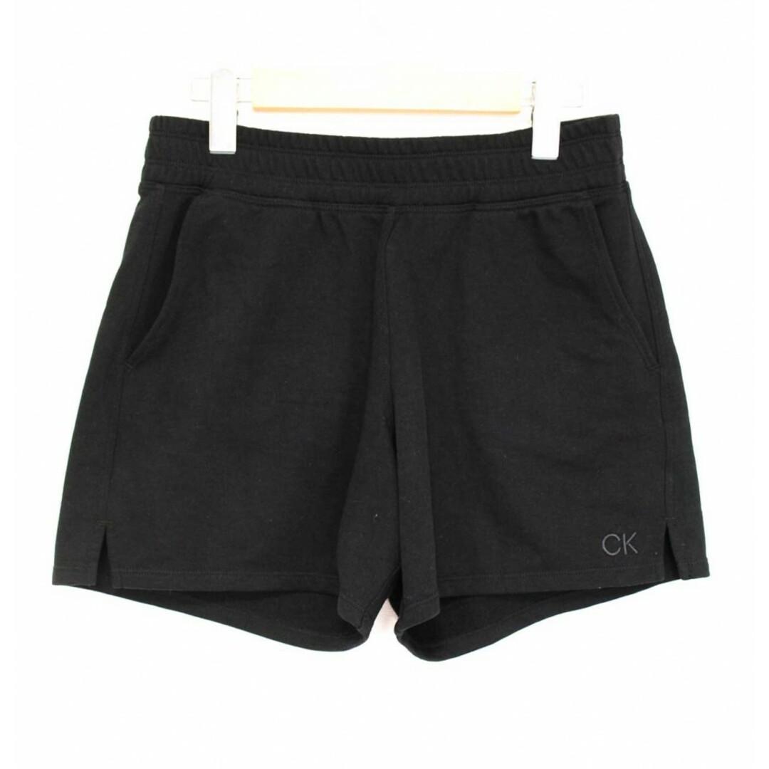 Calvin Klein(カルバンクライン)の【春夏物 新入荷】●Calvin Klein/カルバンクライン●スウェットショートパンツ/ハーフパンツ/短パン/五分丈/ウエストゴム ブラック/黒 メンズ XS【中古】春夏 034042 メンズのスーツ(スラックス/スーツパンツ)の商品写真