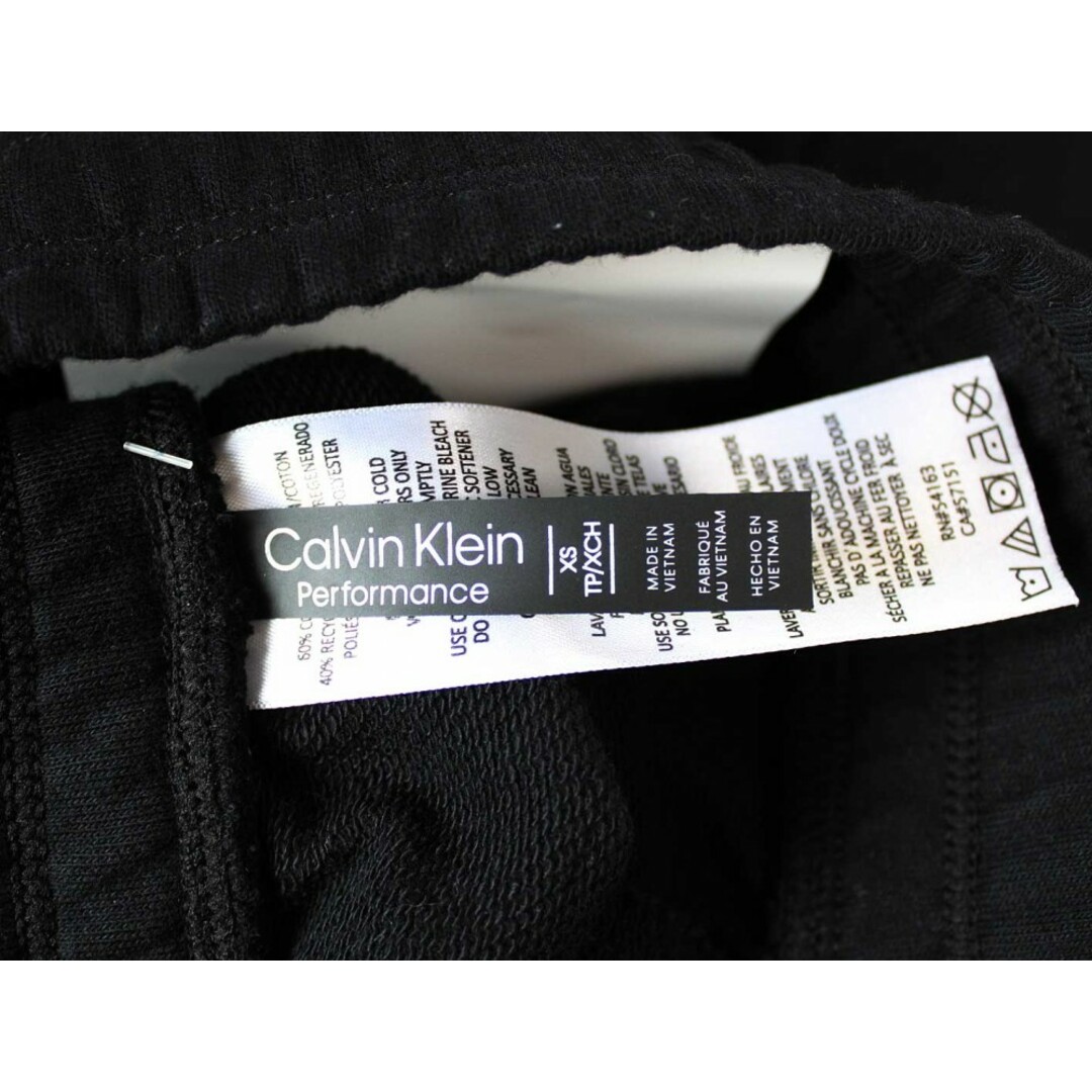 Calvin Klein(カルバンクライン)の【春夏物 新入荷】●Calvin Klein/カルバンクライン●スウェットショートパンツ/ハーフパンツ/短パン/五分丈/ウエストゴム ブラック/黒 メンズ XS【中古】春夏 034042 メンズのスーツ(スラックス/スーツパンツ)の商品写真