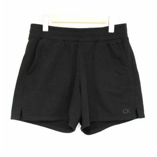 カルバンクライン(Calvin Klein)の【春夏物 新入荷】●Calvin Klein/カルバンクライン●スウェットショートパンツ/ハーフパンツ/短パン/五分丈/ウエストゴム ブラック/黒 メンズ XS【中古】春夏 034042(スラックス/スーツパンツ)