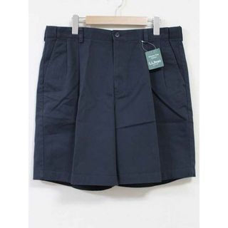 エルエルビーン(L.L.Bean)の【夏物 新入荷】新品未使用品☆L.L.Bean/エルエルビーン☆ハーフパンツ/ショートパンツ/ハーフパンツ/短パン/ポケット/無地 ネイビー/紺 メンズ 36 夏 624042(スラックス/スーツパンツ)