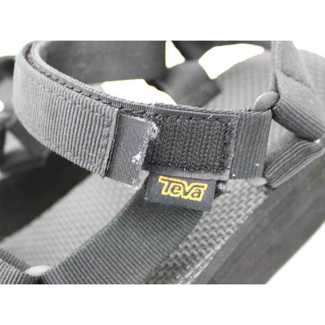 Teva(テバ)の【夏物 新入荷】★Teva/テバ★100844/ストラップサンダル/カジュアル/スポーティ/厚底/サンダル/シューズ/靴 ブラック/黒 レディース 24【中古】夏 424042 レディースの靴/シューズ(サンダル)の商品写真