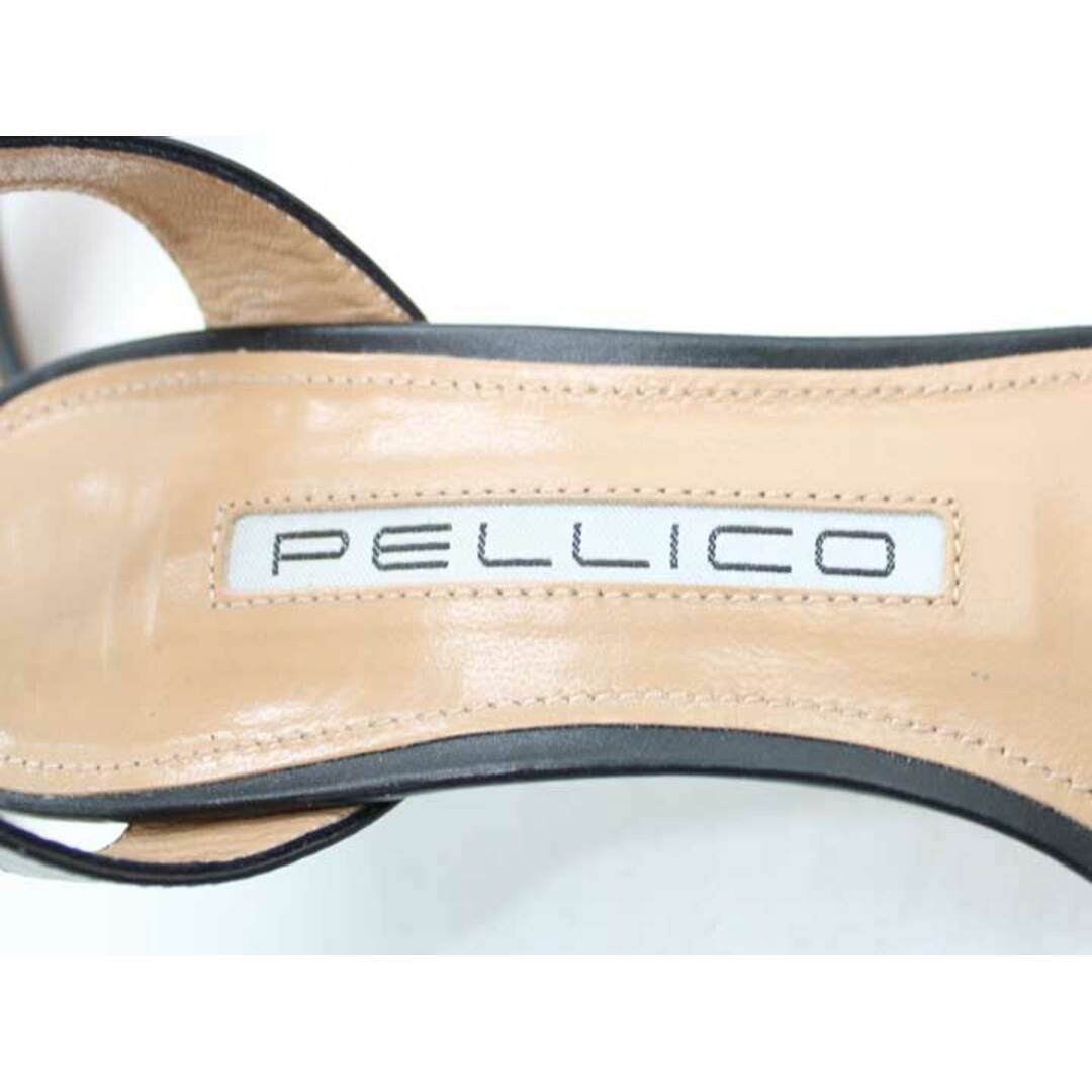 PELLICO(ペリーコ)の【夏物 新入荷】★PELLICO/ペリーコ★ストラップサンダル/おしゃれ/ヒール/きれいめ/サンダル/シューズ/靴 ブラック×ベージュ レディース 37【中古】夏 424042 レディースの靴/シューズ(サンダル)の商品写真