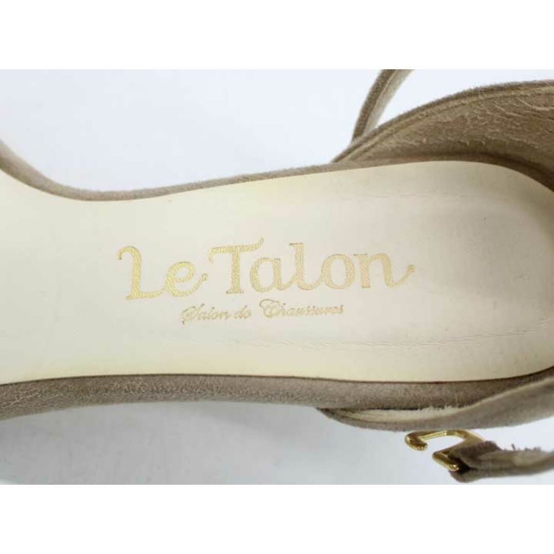 【夏物 新入荷】★Le Talon/ルタロン★ストラップサンダル/おしゃれ/ヒール/きれいめ/サンダル/シューズ/靴 ベージュ レディース 22【中古】夏 424042 レディースの靴/シューズ(サンダル)の商品写真