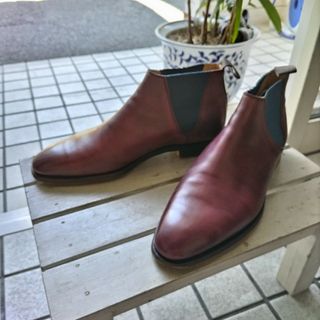 クロケットアンドジョーンズ(Crockett&Jones)の美品 クロケット＆ジョーンズ サイドゴアブーツ 7.5E(ドレス/ビジネス)