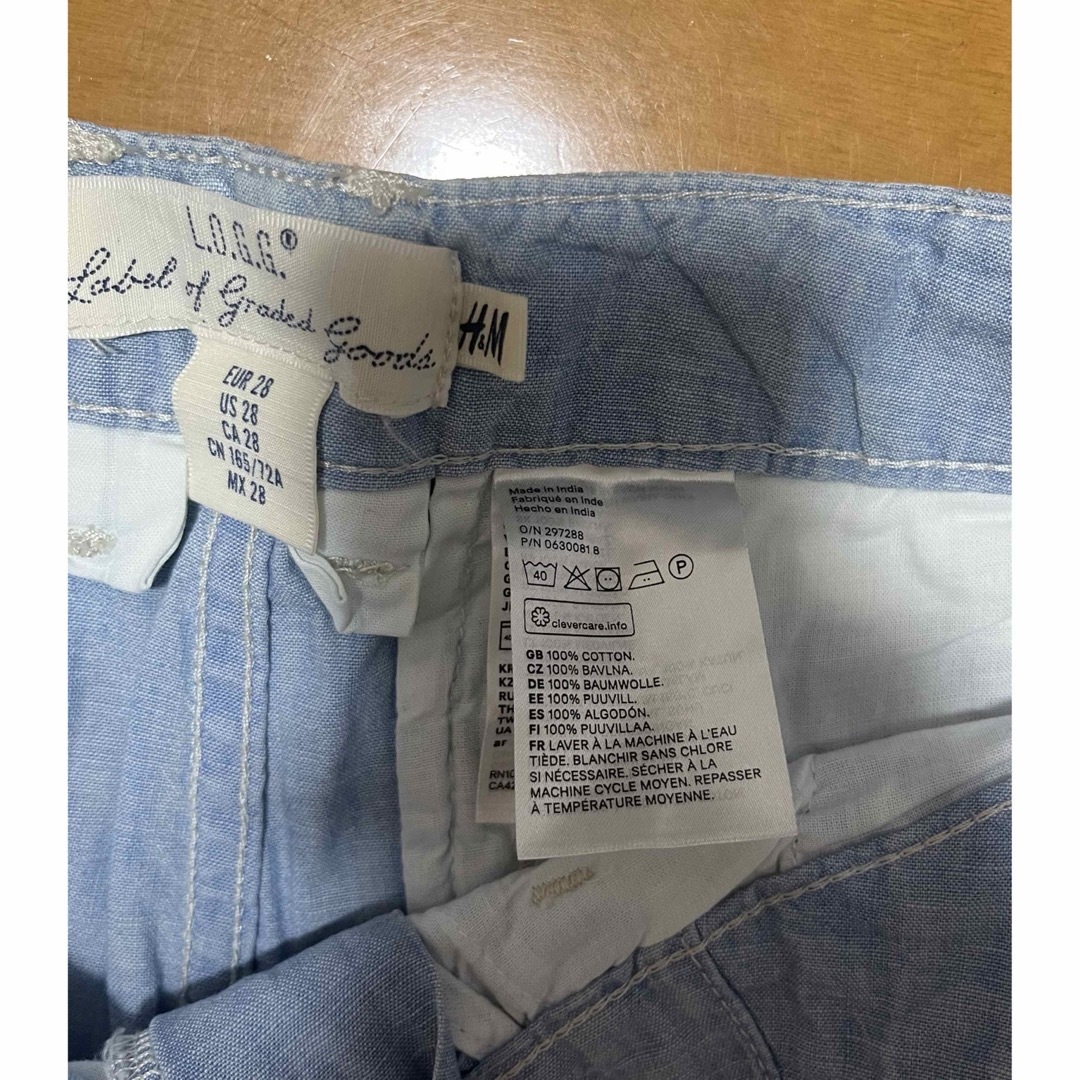H&M(エイチアンドエム)のH&M ショートパンツ　28 ライトブルー メンズのパンツ(ショートパンツ)の商品写真