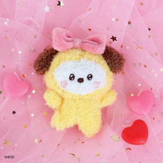 ビーティーイシビル(BT21)のBT21 minini リボン ぬいぐるみ キーリング CHIMMY ジミン  (キャラクターグッズ)