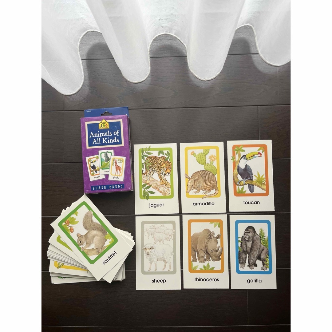 英語学習フラッシュカード キッズ/ベビー/マタニティのおもちゃ(知育玩具)の商品写真