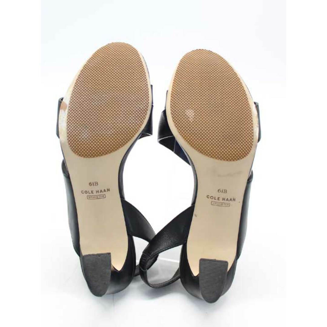 Cole Haan(コールハーン)の【夏物 新入荷】★Cole Haan/コールハーン★AMALIA SANDAL65/レザーサンダル/おしゃれ/きれいめ/サンダル/シューズ/靴 ブラック/黒 レディース 6 1/2B【中古】夏 724042 レディースの靴/シューズ(サンダル)の商品写真