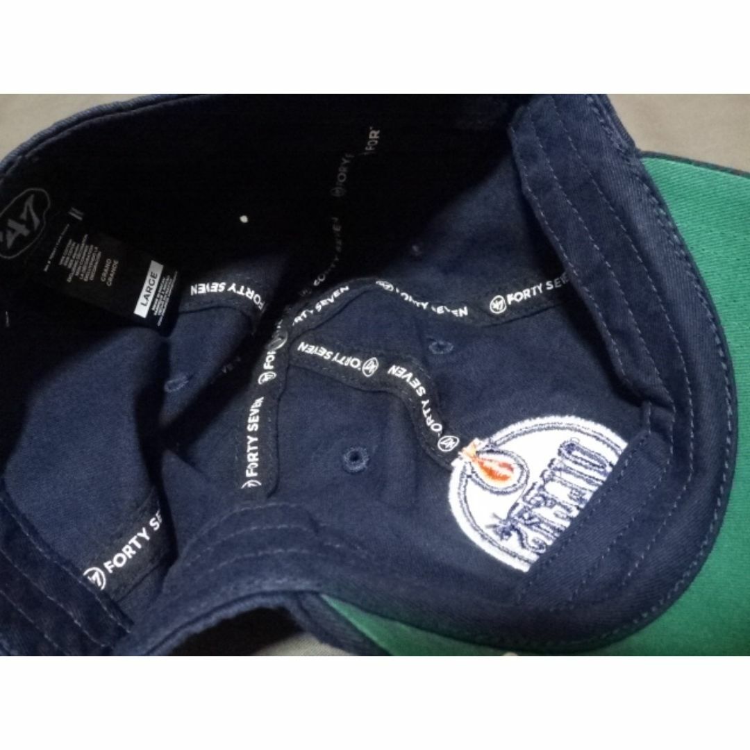 47 Brand(フォーティセブン)のUSA購入 【47BRAND】 NHL エドモントン オイラーズ ロゴキャップ メンズの帽子(キャップ)の商品写真