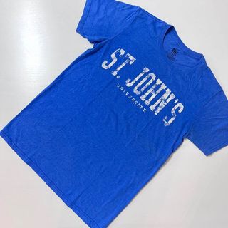 US 輸入　カレッジ　Tシャツ　ST. JOHN’S ブルー　Mサイズ　希少(Tシャツ/カットソー(半袖/袖なし))