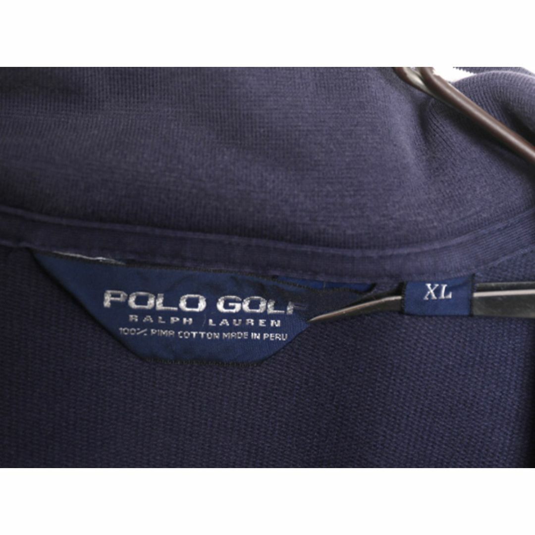 Ralph Lauren(ラルフローレン)の90s 高級 ペルー製 100% ピマコットン ポロ ゴルフ ラルフローレン スウェット メンズ XL POLO GOLF ハーフジップ 大きいサイズ ハイネック メンズのトップス(スウェット)の商品写真