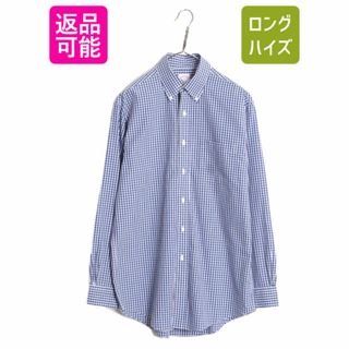 ブルックスブラザース(Brooks Brothers)のブルックスブラザーズ ギンガム チェック 長袖 ボタンダウン シャツ メンズ S / BROOKS BROTHERS 346 長袖シャツ ノーアイロン ワイシャツ(シャツ)