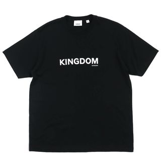 BURBERRY - 美品△BURBERRY バーバリー 802237202 コットン100％ KINGDOM クルーネック オーバーサイズ 半袖Ｔシャツ ブラック XXS 正規品 メンズ