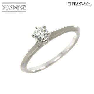 ティファニー(Tiffany & Co.)のティファニー TIFFANY&CO. ソリティア ダイヤ 0.25ct I/VS1/3EX 11号 リング Pt プラチナ【鑑定書付き】VLP 90225929(リング(指輪))