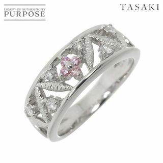 タサキ(TASAKI)のタサキ TASAKI 14号 リング ピンクダイヤ 0.22ct Pt プラチナ 田崎真珠 指輪【ソーティング付き】 VLP 90229302(リング(指輪))