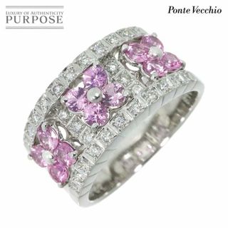 ポンテヴェキオ(PonteVecchio)のポンテヴェキオ Ponte Vecchio 12号 リング サファイヤ 1.18ct ダイヤ 0.30ct K18 WG 750 指輪 花 VLP 90229688(リング(指輪))