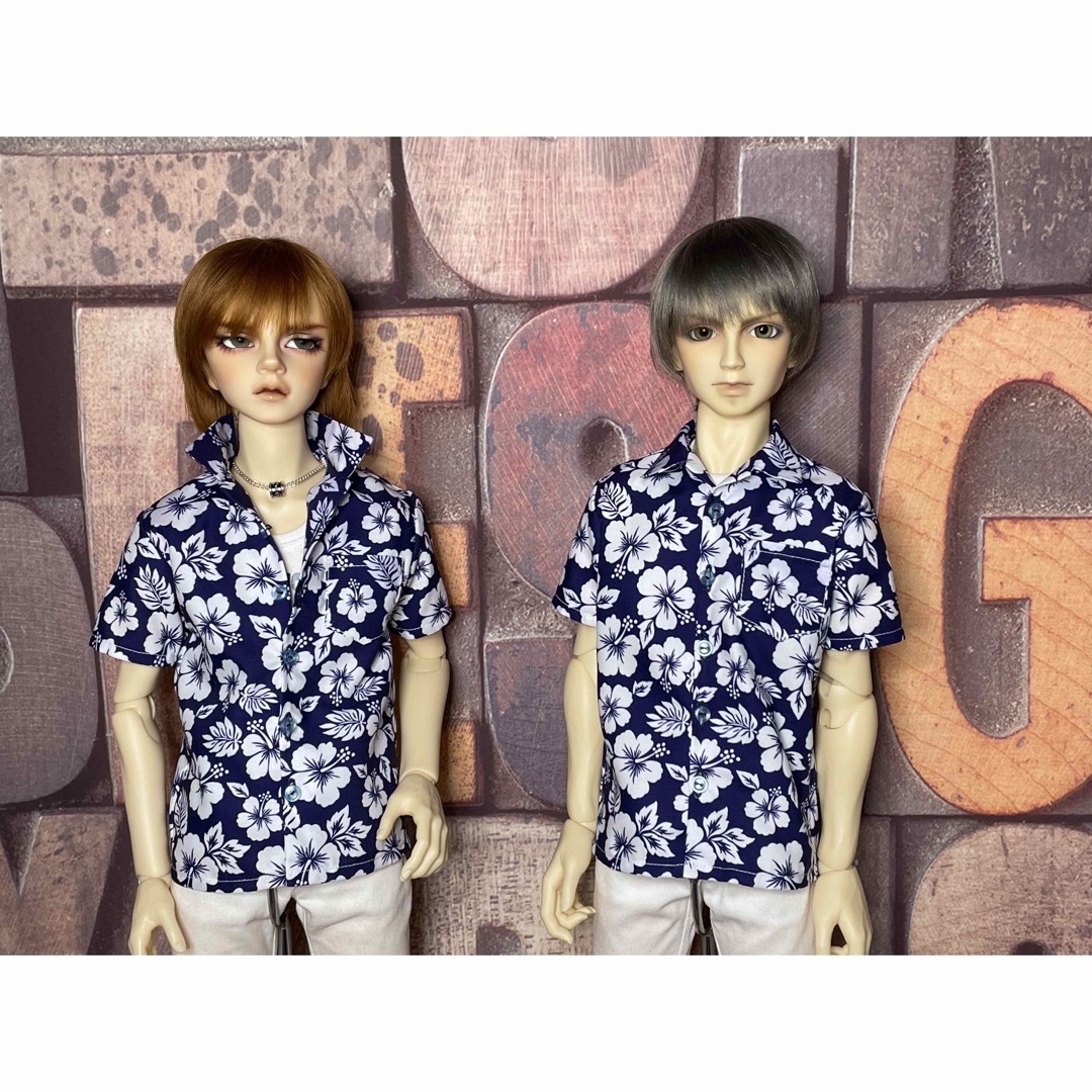 ドール用アロハシャツ(SD17・SDGOUサイズ) ハンドメイドのぬいぐるみ/人形(人形)の商品写真